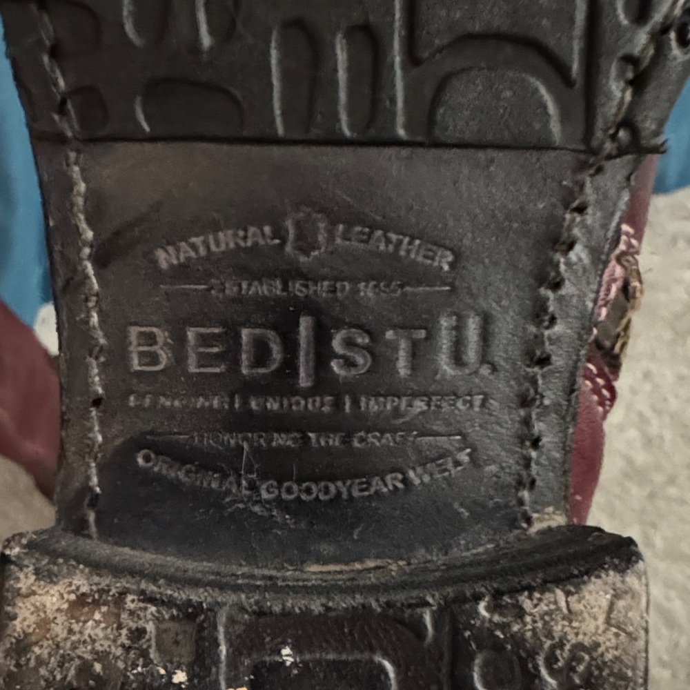 BED|STU Rich Burgundy Manchester Tall Boots - Picture 3 of 6